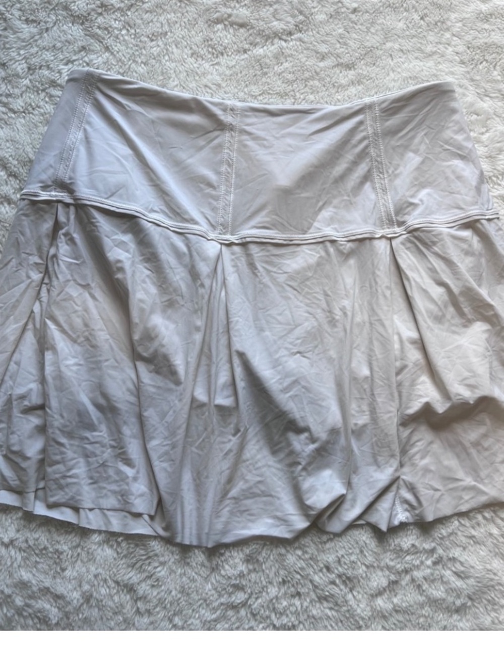 LULULEMON PACE RIVAL SKIRT TALL WHITE ATHLETIC  TENNIS SKORT SIZE 8 🌺